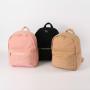 Keymay RTS High Quality Personalized Chenille Varsity Patches Teddy Sherpa School Book Bag Children School Bags Plush Backpack
