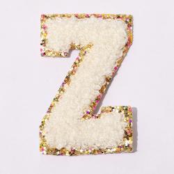 26 Pieces Embroidered Chenille Patches From A-Z Self Adhesive Alphabet Patch For Hats Clothes DIY Craft Letters Sticker