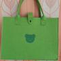 ZF311 New Custom-made Felt Bag Cartoon Storage Bag Bear Handbag Multi-purpose Shopping Portable Felt Bag