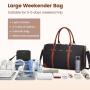 LOVEVOOK 21 in Weekender Bag with Toiletry pouch 3pc Overnight Bag with Shoe Quilted Gym duffle Wet Pocket Travel Duffle bag