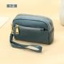 Multicolour Top layer cowhide women's wallet zipper small bag soft leather coin purse wallet for ladies