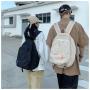 ZWY238 Simple Solid Color Nylon Student Schoolbag Men Women Daily Outdoor Sports Travel Shoulder Bag Wholesale Laptop Backpack