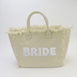 Keymay Stock Personalized Pearl Letter Patches Bridesmaid Gift Honeymoon Tote Travel Bag High Quality Tote Bag Canvas Handbag