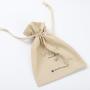 Customized  Natural Cotton Drawstring Pouch Wedding Party Gift Packaging Bag Soft Cotton Muslin Dust Bag
