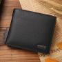 OEM178 Short Genuine Leather Men Wallets Fashion Coin Pocket Card Holder Men Purse Simple Quality Male Wallets