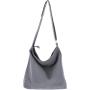 Professional Manufacturer Womens Canvas Crossbody Bags Medium Size Shoulder Tote Handbag with Zipper