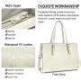 Laptop Bag for Women Waterproof Lightweight Leather 15.6 Inch Computer Tote Bag Business Office Briefcase Large Capacity Handbag