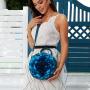 hot ladies dinner bag round solid flower handbag textures women's handbag luxury crossbody girl's bag top selling shoulder bag