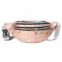 Cheap custom logo sequin colorful waist bags single shoulder crossbody fashion bag outdoor sport chest bag