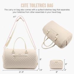 LOVEVOOK 2022 Luxury Designer Quilted Weekender Duffel Bags Men Custom Duffle Bag Canvas Overnight Travel Luggage Bag for Women