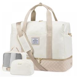 LOVEVOOK large capacity 21inch Weekender Bag with Wet Pocket and shoe compartment for women office hospital travel luggage bags