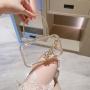 Fashionable transparent acrylic box small square bag flower banquet handbag