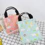 Reusable Lunch Bag Foldable Lunch Tote Travel Bag Lunch Box Holder Bento Cooler Bag