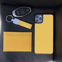 Genuine Leather Women Slim Custom Logo RFID Blocking Minimalist Ladies Credit Name Card Holder Id Business Cardholder Wallet
