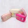Wholesale Stock Custom Designer Chenille Latter Patch Portable Travel Cosmetic Bag Zipper Waterproof Nylon Makeup Pouch