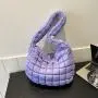 Korean popular bag female 2024 new cloud pleated bag large capacity shoulder armpit personality lightweight female bag
