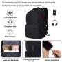 17.3-inch Backpack With Large Capacity Backpack for Travel Anti theft Laptop Backpack Multi Functional Fashion Casual Schoolbag