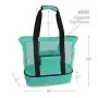 OEM Wholesale Waterproof Mesh Tote Fashion Simplicity Casual Insulated Cooler Food Bag for Beach Camping Picnic