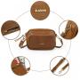 2024 new women's small crossbody bag women's PU leather shoulder handbag multi-pocket purse 2 kits