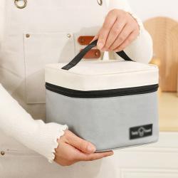 Stripe Beach Cooler Bag with Handle Straps Traveling Thermal Bag Insulated Picnic Beach Cooler Shoulder Bag