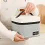 Stripe Beach Cooler Bag with Handle Straps Traveling Thermal Bag Insulated Picnic Beach Cooler Shoulder Bag