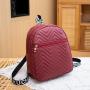 Lady leather back pack fashionable versatile woman backpack factory wholesale student schoolbag Large capacity shoulder bag