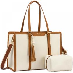 LOVEVOOK wholesale fashion school shoulder bags work business travel 15.6 17in Laptop Tote Bag women briefcase 2pcs handbags set