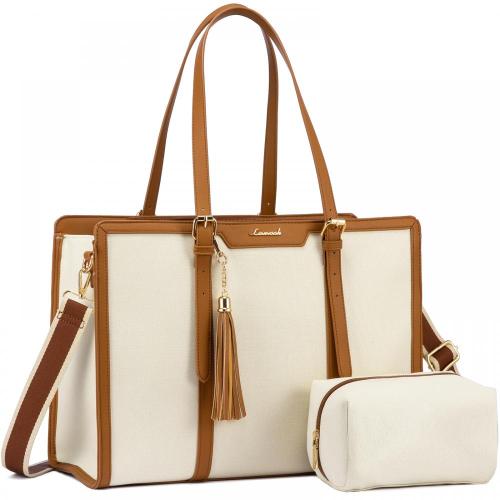 LOVEVOOK wholesale fashion school shoulder bags work business travel 15.6 17in Laptop Tote Bag women briefcase 2pcs handbags set