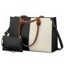 LOVEVOOK 15.6 in Wholesale New Custom 2pc Ladies Handbag Purse Bag Fashion Top Quality Leather Elegant Handbags For Women Luxury