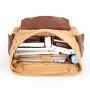 2024 Custom Hot Selling Retro Genuine Leather Canvas Backpack Bag For Men Leisurely Life