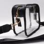 Keymay 2023 Fashion Women Clear Stadium Bag  Wholesale Custom Travel Messenger Bag with Pvc Clear Crossbody Bag Transparent