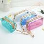 Factory Custom Transparent Candy PVC Makeup Cosmetic Bags
