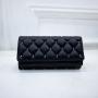 Fashion Riveted Diamond  Long Three Fold Wallet Change Card Purse Luxury Evening Bags For Girls