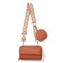 sac tendance 2024  Custom Logo  2 in 1 Multi Function Mobile Phone wallet Women Vintage Single Shoulder Cross Body Handbag 2024