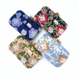 New spot embroidery handmade beaded evening bag handbag ladies retro pearl banquet evening bag women's bag