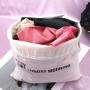 Promotion Cotton Linen Drawstring Bag For Shopping Custom Logo Printed Clothes Hat Storage Muslin Cotton Dust Pouch