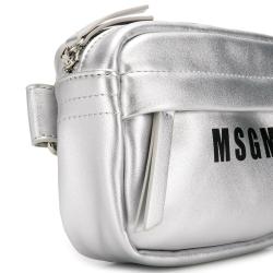 Custom Toddler Kids Purse Shoulder Bag Little Boy Girl Cute Shiny Silver Tone Logo Print Belt bag Kids Crossbody Bag