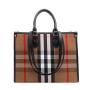 2024 Custom Stripe Canvas Tote Bags For Women Ladies Bag Handbag Set With Pouch