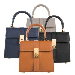 Customized Logo Luxury Lock Ladies Hand Bags Crossbody Bags Wholesale Fashion Pu Leather Unique Small Women Handbags
