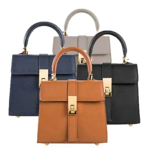Customized Logo Luxury Lock Ladies Hand Bags Crossbody Bags Wholesale Fashion Pu Leather Unique Small Women Handbags