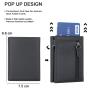 Custom RFID blocking aluminum pop-up wallet for men
