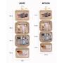 LOVEVOOK quilted Bathroom Toiletry Bag for Women travel Hanging Makeup Organizer with Jewelry Compartment Portable Cosmetic Bags