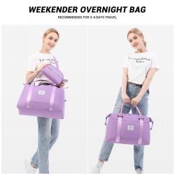 LOVEVOOK new arrival Large Capacity Travel Bag Waterproof Sport Gym Travel Duffel Bags With Shoe Compartment