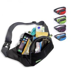 Custom Logo Adjustable Strap Crossbody Workout Waist Pack Travel Sports Running Belt Fanny Bag Hip Bum Bag