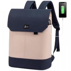 LOVEVOOK wholesale new design eco-friendly hot sell 100% recycled PET portable durable school bag 15.6 in laptop backpack unisex