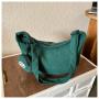 New Dumpling Bag Corduroy Retro Messenger Bag Japanese And Korean Minimalist Style Shoulder Bag for Women