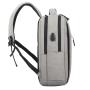Unisex Large Capacity USB Laptop Backpack Waterproof Oxford Material Schoolbag with Zipper Closure for Students