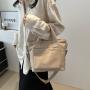 Large capacity fashionable Korean casual handbag 2024 spring new versatile single shoulder crossbody bag