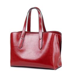 OEM women tote bags genuine leather  fashion women  handbags factory wholesale price lady handbags
