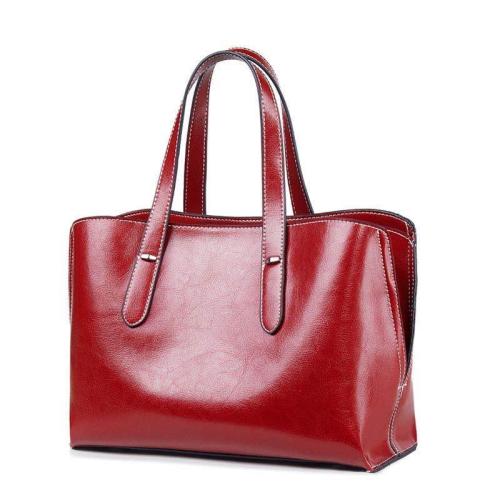 OEM women tote bags genuine leather  fashion women  handbags factory wholesale price lady handbags